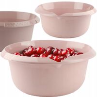 MISKA OKRĄGŁA UNIWERSALNA MISA DO KUCHNI OGRODU NA WARZYWA OWOCE 2,75L RÓŻ