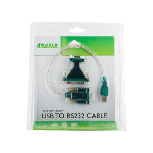 4world Adapter USB 2.0 do RS 232 DB9M DB25M - OEM na Arena.pl