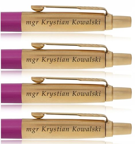 ZŁOTY DŁUGOPIS PARKER JOTTER CZARNY 24 KARATY + PUDEŁKO Z DEDYKACJĄ GRAWER na Arena.pl