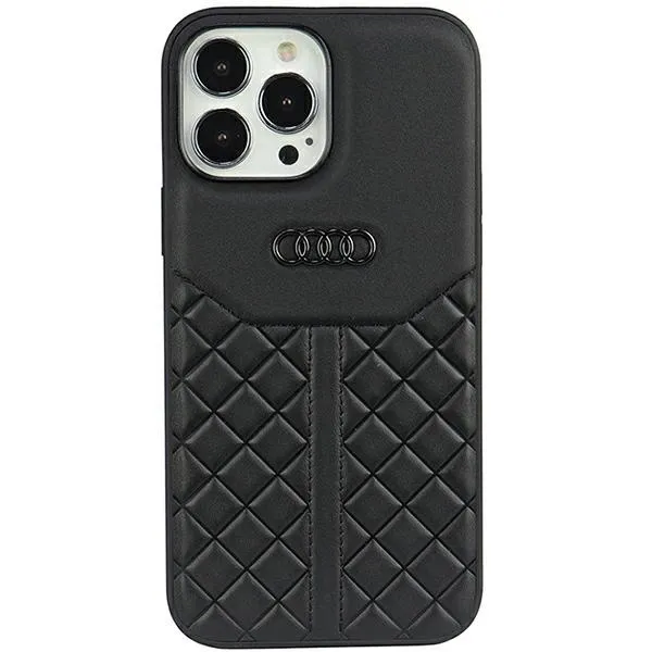 Etui Audi Genuine Leather na iPhone 13 Pro Max - czarne zdjęcie 1
