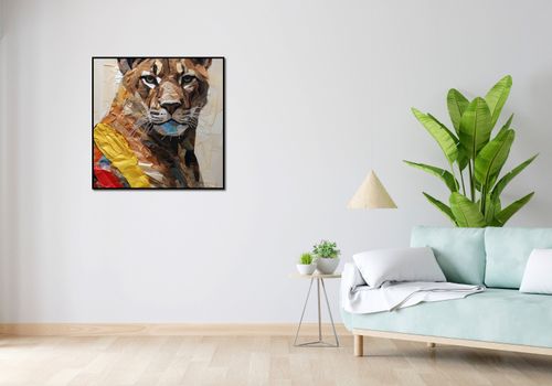 Plakat 80x80cm Papierowy Tygrys na Arena.pl