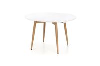 Stół Rebi rozkładany biały / dąb san