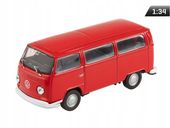 Model samochodu 1:34 1972 VW T2 czerwony