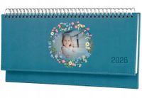 Terminarz prezent ze zdjęciem 2026 tygodniowy kalendarz leżący biurkowy