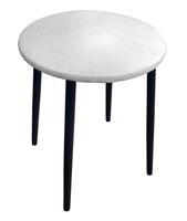 Taboret TRIX  AL12 biało-szary podstawa czarna