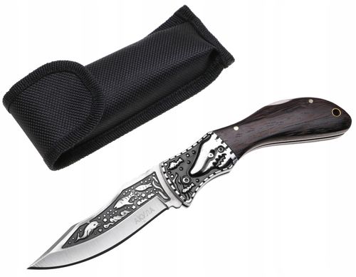 NÓŻ MYŚLIWSKI Scyzoryk Składany Turystyczny Rekin N246 na Arena.pl