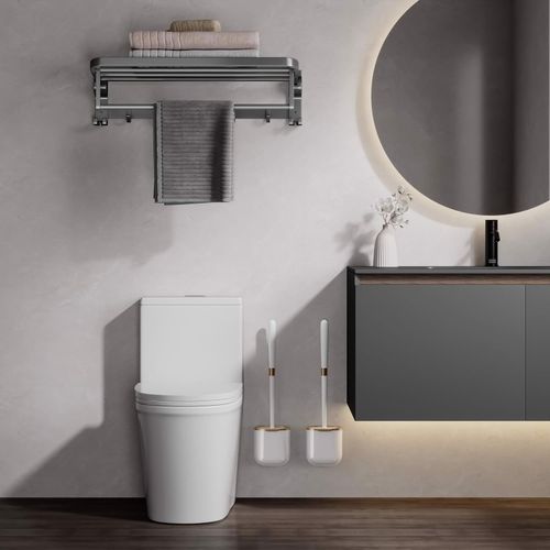 Szczotka do WC toalety silikonowa ścienna biała x2 na Arena.pl