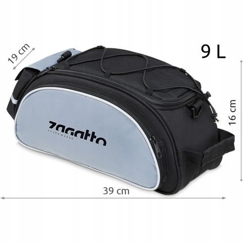 Torba rowerowa sakwa na bagażnik kufer pojemna torba na rower ZAGATTO na Arena.pl