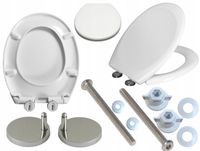 Deska WC sedesowa wolnoopadająca klozetowa UNIWERSALNA TWARDA DUROPLASTOWA