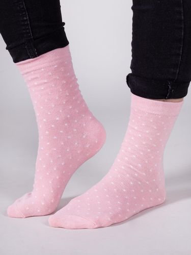Skarpety bawełniane dziewczęce kropeczki 6PAK 23-26 YOCLUB na Arena.pl
