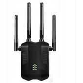 Wzmacniacz sygnału WiFi 6 anten Czarny 1200Mb/s Wtyczka UK