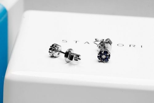 Złote kolczyki KBD3517 - Diament na Arena.pl