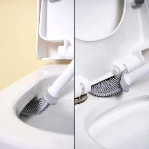 Szczotka do WC silikonowa elastyczna Biała na Arena.pl