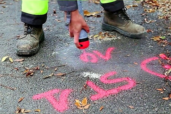 FARBA GEODEZYJNA SPRAY SOPPEC TRACK MARKER 12szt zdjęcie 5