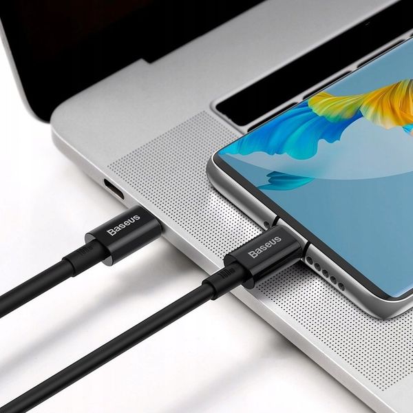 BASEUS SZYBKI KABEL USB C/USB C QC MOCNY 100W 1m zdjęcie 8