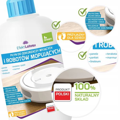 PŁYN MYJĄCY DO ROBOTÓW MOPUJĄCYCH SPRZĄTAJĄCYCH MOPÓW BIONICZNYCH BEZ SMUG na Arena.pl