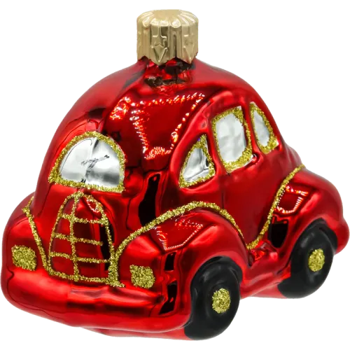 Bombka choinkowa szklana: Auto Garbus: czerwony na Arena.pl