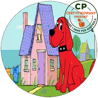 Opłatek na tort Clifford - Wielki Czerwony Pies