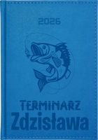 Stylowy kalendarz wędkarza planer książkowy A5 2026 z grawerem tygodniowy