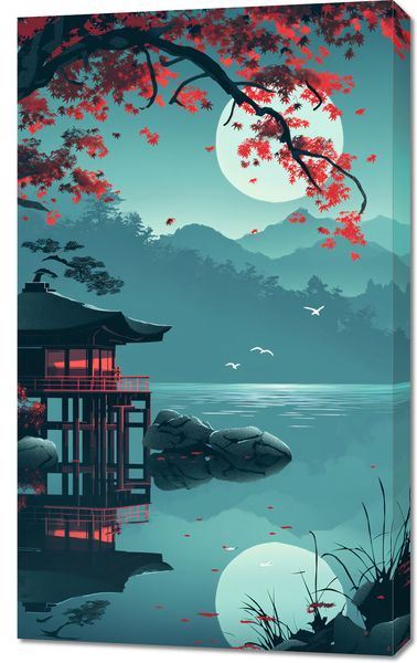 Obraz 60x100cm Japoński Pawilon zdjęcie 1