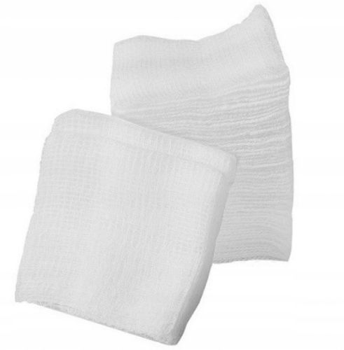 KOMPRESY NIEJAŁOWE GAZY BAWEŁNIANE 10x10cm 300 szt na Arena.pl