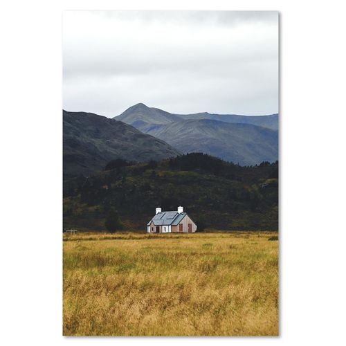 Obraz na płótnie – Canvas, dom przy górach 40x60 na Arena.pl