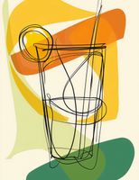 Plakat 50x65cm Koktajl Artystyczny