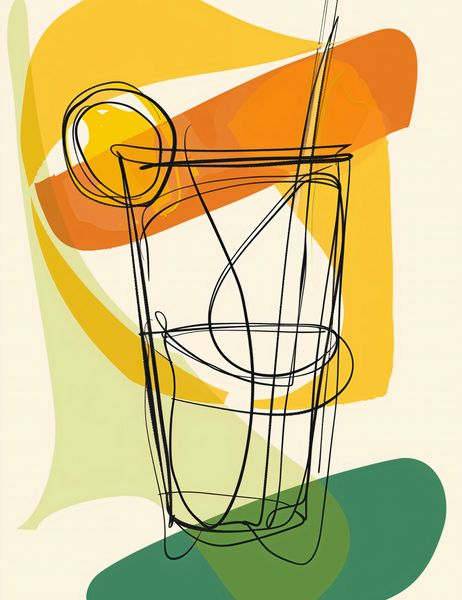 Plakat 50x65cm Koktajl Artystyczny zdjęcie 1
