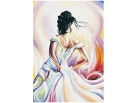 OBRAZ KOBIETA ABSTRAKCIE KOLORÓW