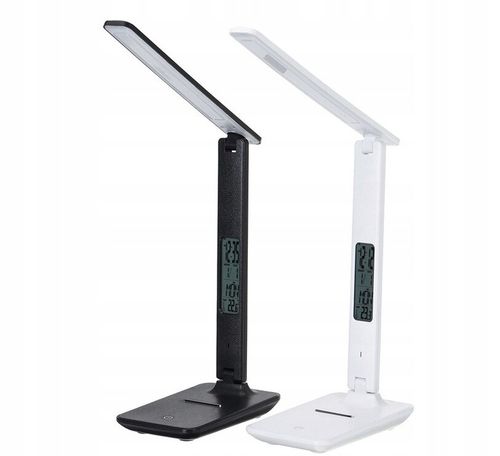 Lampka biurkowa LED lampa na biurko WYŚWIETLACZ LED Zegar Data 5 na Arena.pl