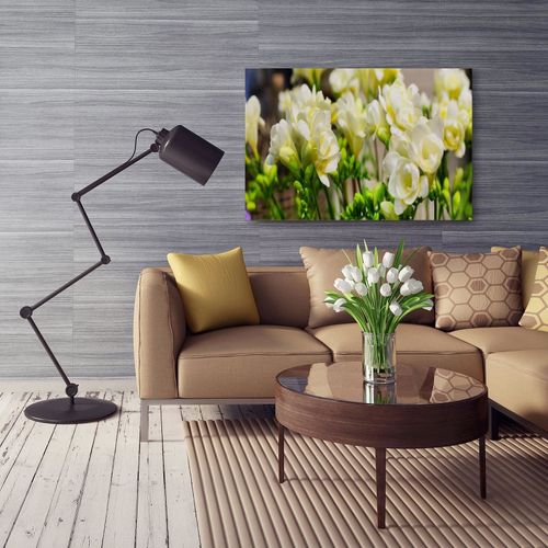 Deco Panel, Białe kwiaty 70x100 na Arena.pl