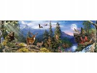 DUŻY Haft Diamentowy Mozaika PANORAMA GÓR 120x40cm