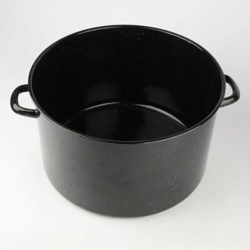 GARNEK EMALIOWANY POWIDLAK Z SITKIEM 15 L DO GOTOWANIA POTRAW PRZETWORÓW na Arena.pl