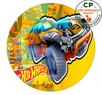 Opłatek na tort Hot Wheels