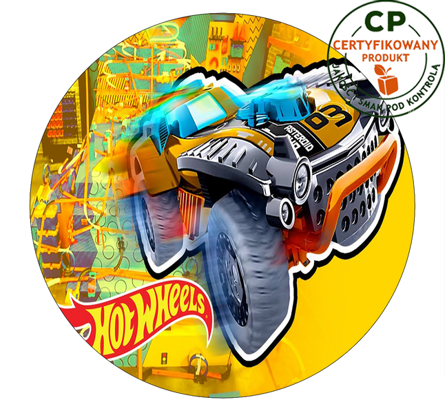 Opłatek na tort Hot Wheels zdjęcie 1