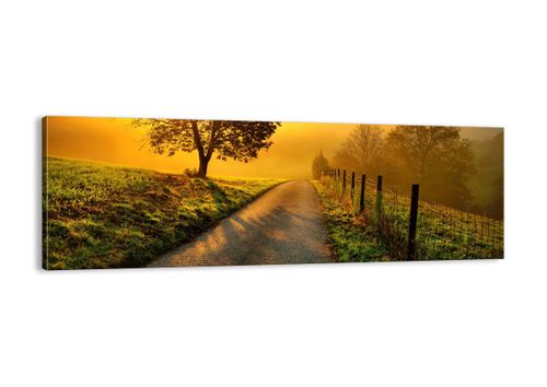 Obraz Na Płótnie - Droga Pole Łąka - 90X30 Cm - Ab90X30-3851 na Arena.pl
