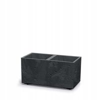 Doniczka Skrzynka Sierra Case Beton Effect DSI600E-czarny bet. Prosperplast