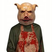 Maska na twarz lateksowa Świnia horror zwierzęta uniseks