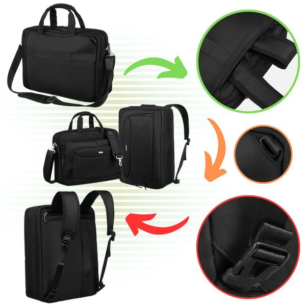 torba-plecak 2w1 na laptopa - peterson zdjęcie 12