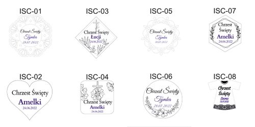 Świeca do Chrztu Świętego boho z personalizacją SC-11B na Arena.pl