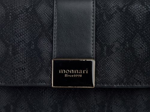 TOREBKA LISTONOSZKA MONNARI WIZYTOWA KOPERTÓWKA Czarna na łańcuszku na Arena.pl