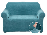 POKROWIEC NA SOFĘ KANAPĘ ELASTYCZNY WZORY 1OS TURKUSOWY 90-140