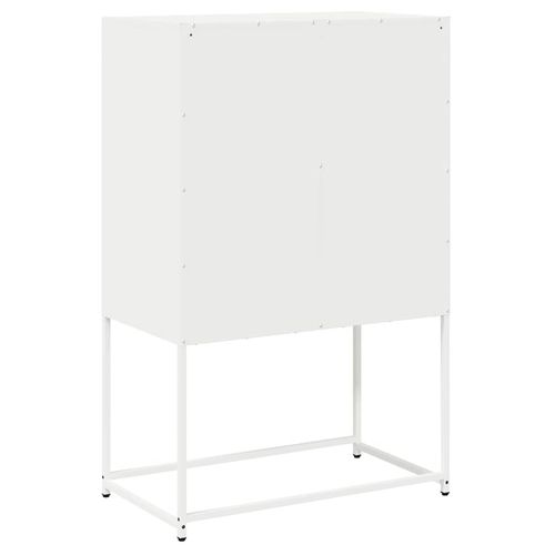 Komoda biała 68x39x107 cm stal na Arena.pl