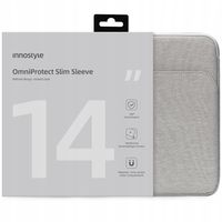 innostyle torba na laptopa 13 14 wodoodporna etui omniprotect slim szara
