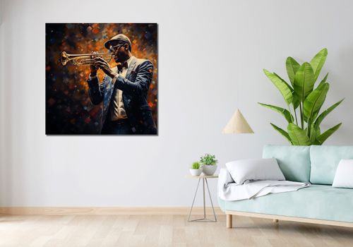 Obraz 100x100cm Symfonia na Trąbce na Arena.pl