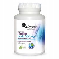 Aliness Maślan Sodu 550 mg kapsułki 100 szt.