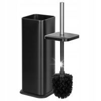 SZCZOTKA DO WC TOALETY STALOWA WOLNOSTOJĄCA BLACK TSA0404