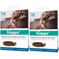 Obroża na pchły HAPPS dla kotów kota - 2 sztuki