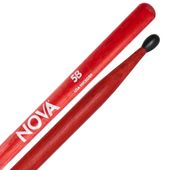 Pałki pałeczki perkusyjne Hikora Czerwone Vic Firth Nova 5B Red Nylon