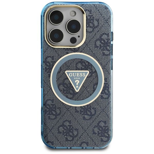 Etui Guess do iPhone 16 Pro Max, Niebieski, MagSafe zdjęcie 3